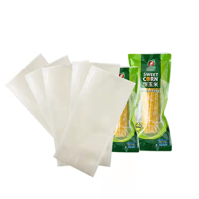 Pochette industrielle &agrave; haute barri&egrave;re pour la fabrication de grains de ma&iuml;s, d'&eacute;pis entiers et d'aliments transform&eacute;s &agrave; longue dur&eacute;e de conservation
